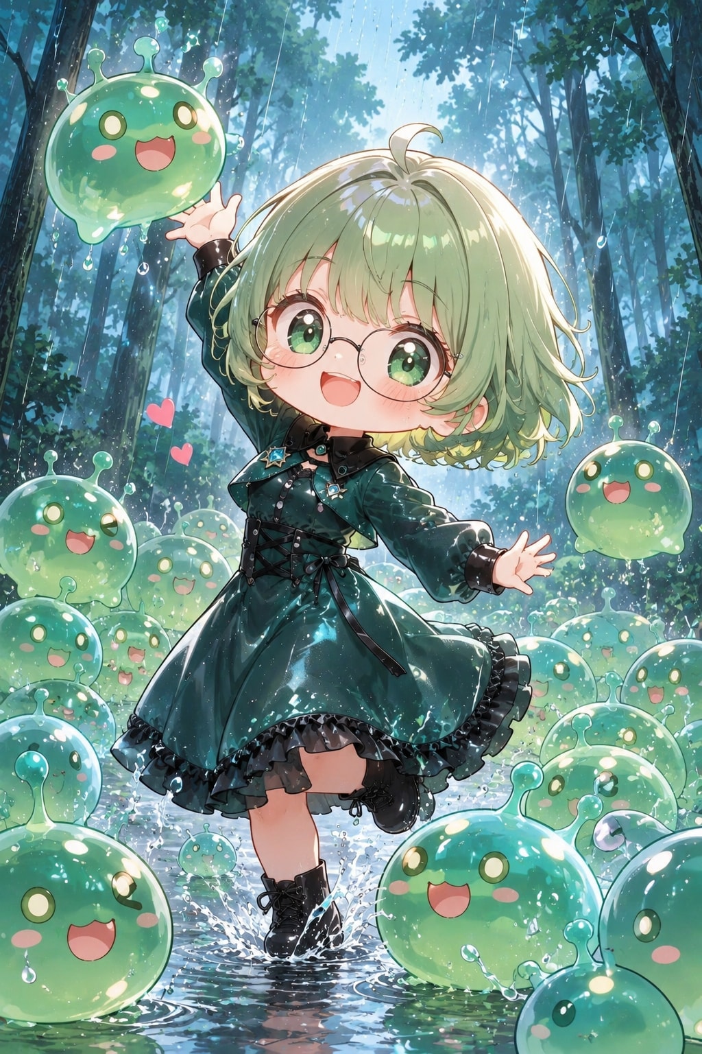 雨の森 | の人気AIイラスト・グラビア
