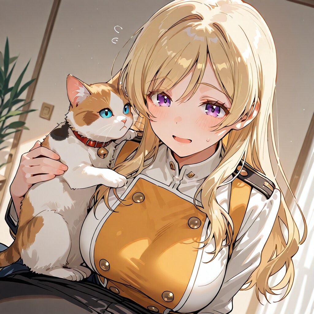 ネコと一緒