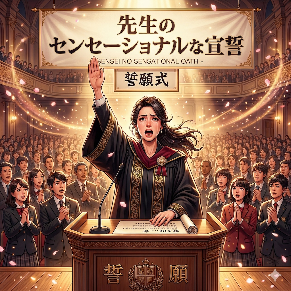 先生のセンセーショナルな宣誓