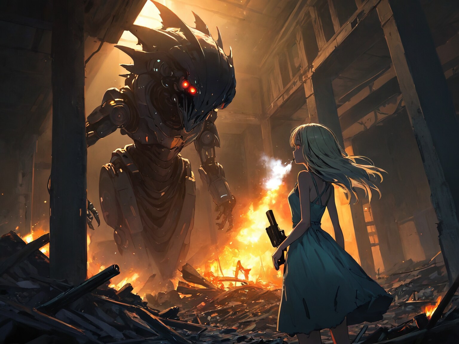 機械兵器との戦い | の人気AIイラスト・グラビア