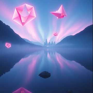 音楽性から生まれた画像、ラストの二枚は音楽の対話中のAIが途中でエラーを起こして画像を吐き出したもの | の人気AIイラスト・グラビア