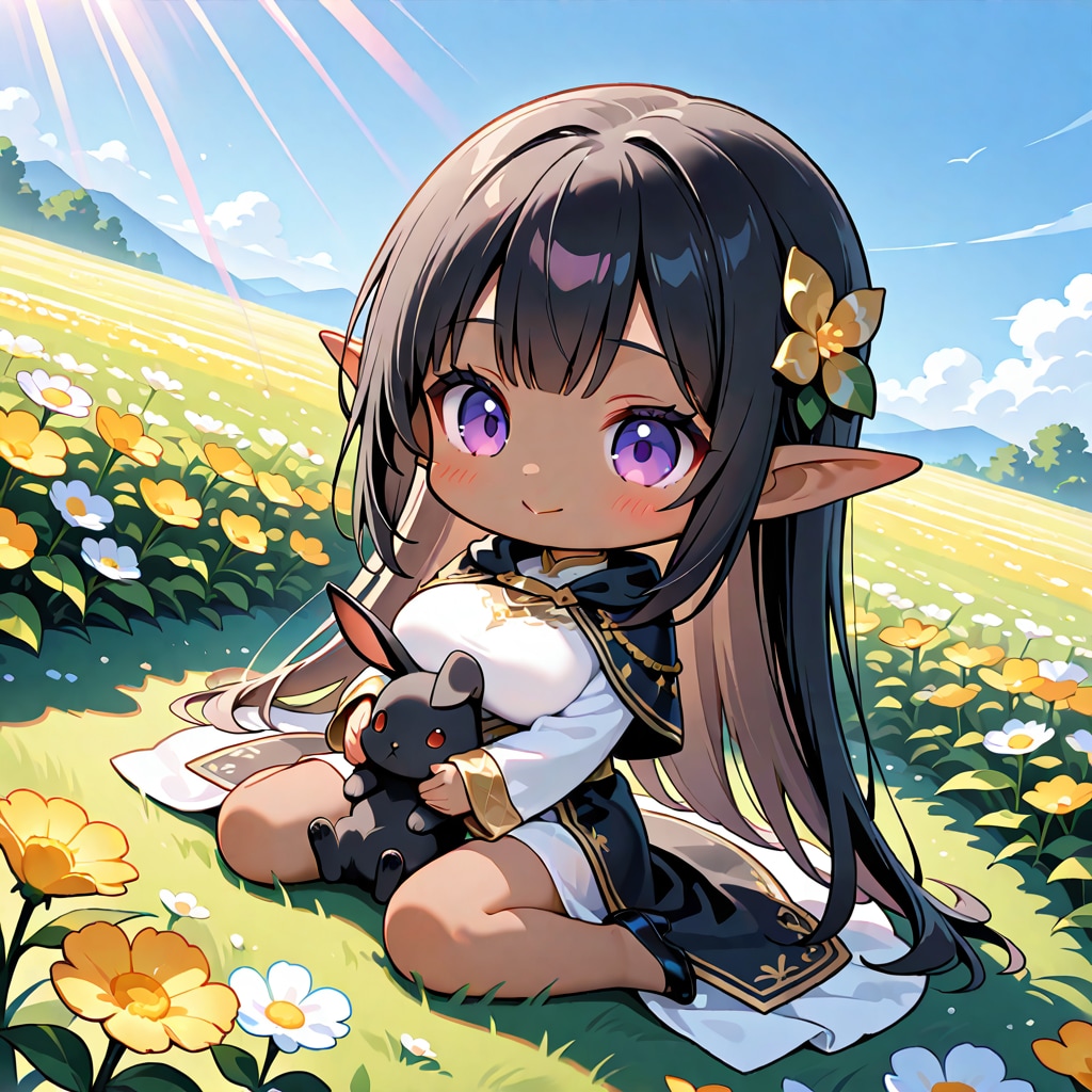 くろうさぎさんもお友達
