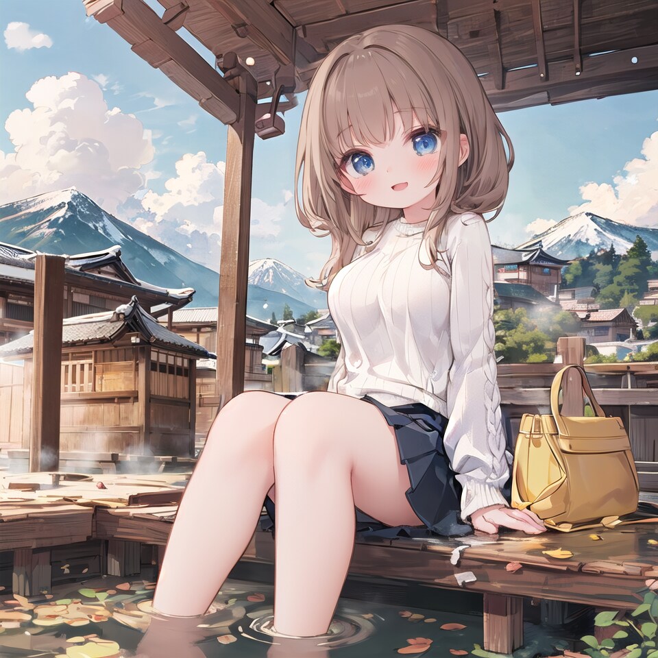 これのためにスカートで来たんだ～