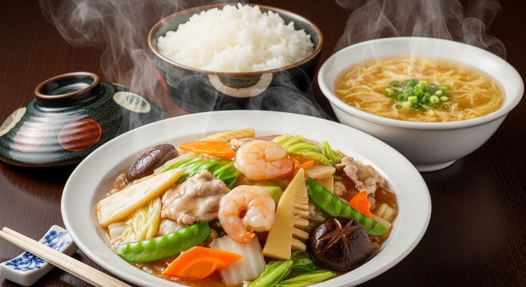 摩訶不思議食堂の八宝菜膳