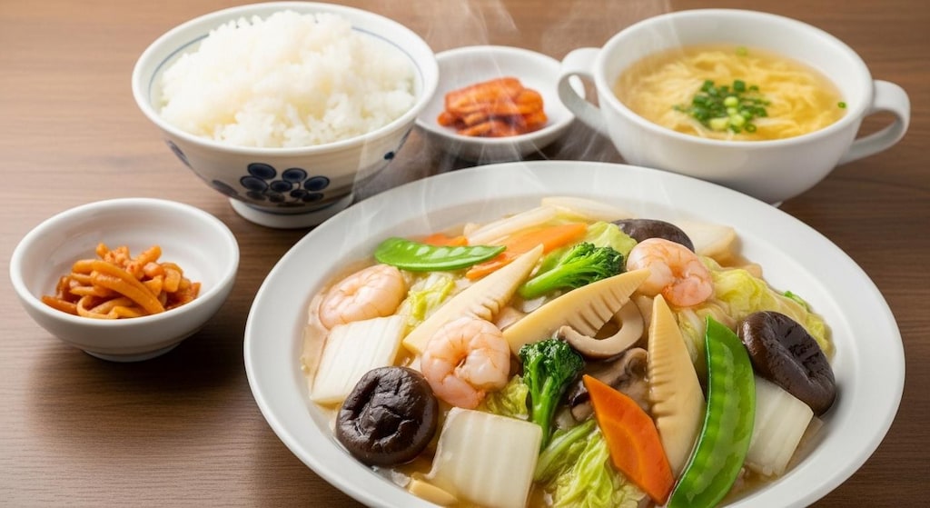 摩訶不思議食堂の八宝菜膳