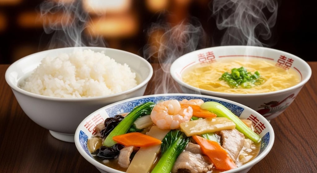 摩訶不思議食堂の八宝菜膳