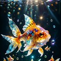 ガラス　金魚 9枚目