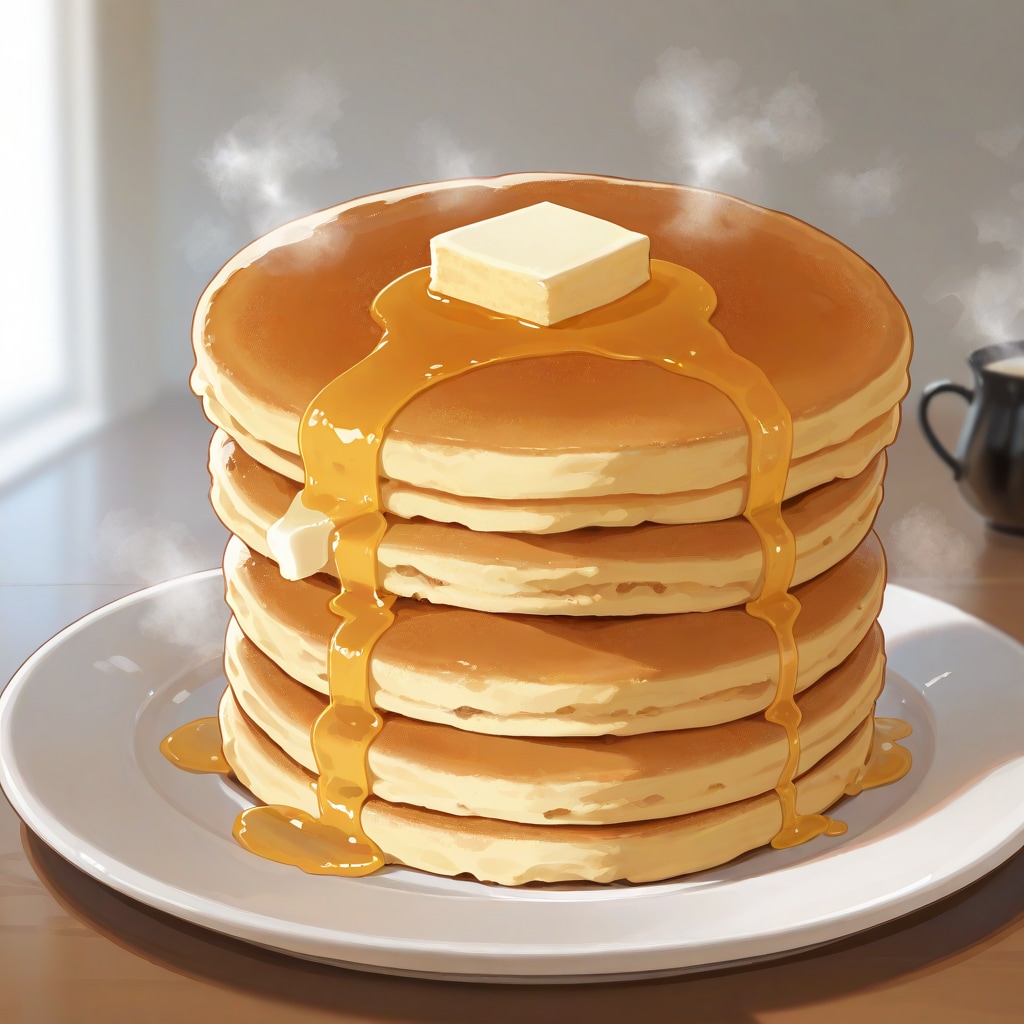 おやつの日にホットケーキ