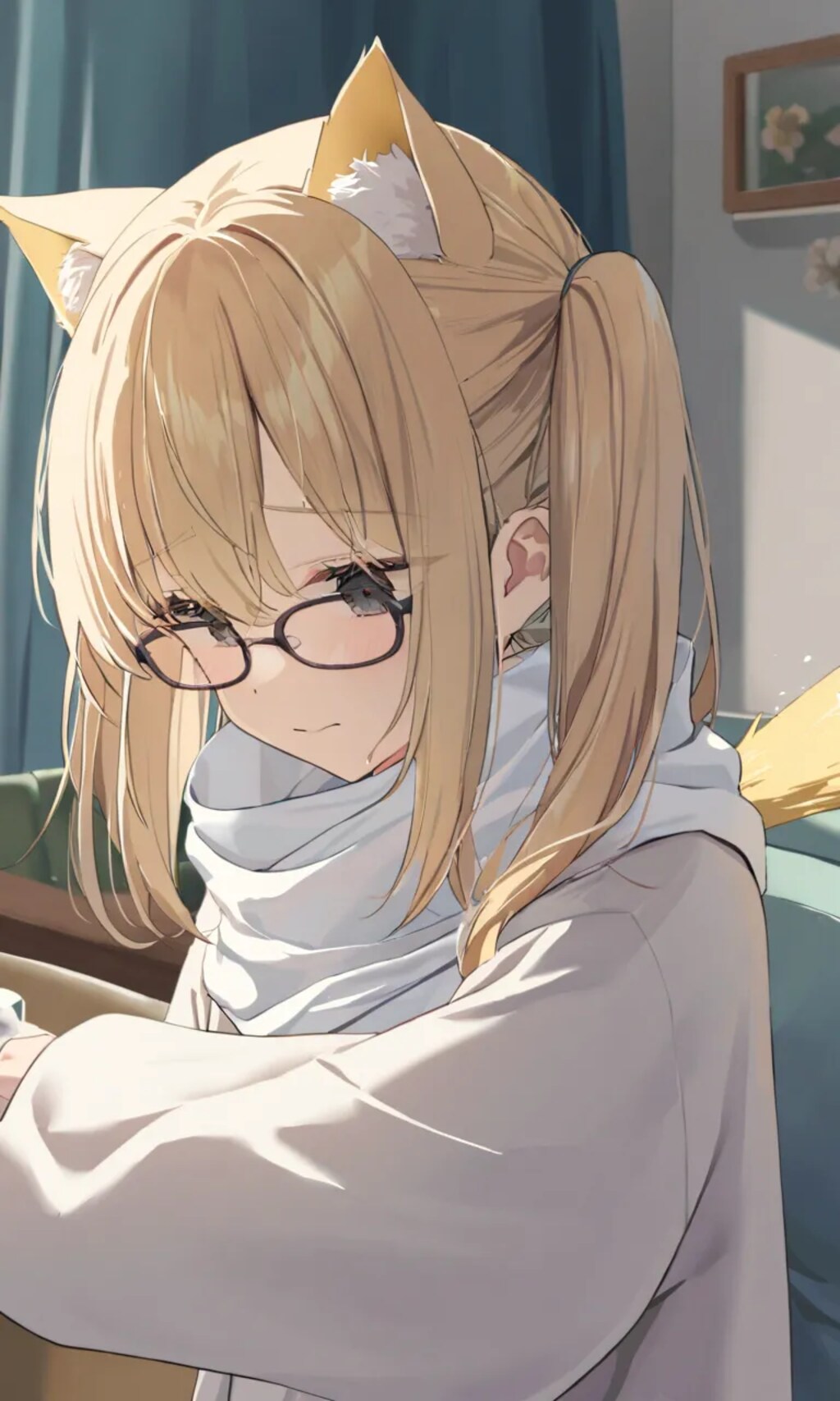 まや「風邪を引いたようだ」こるり「およよ」