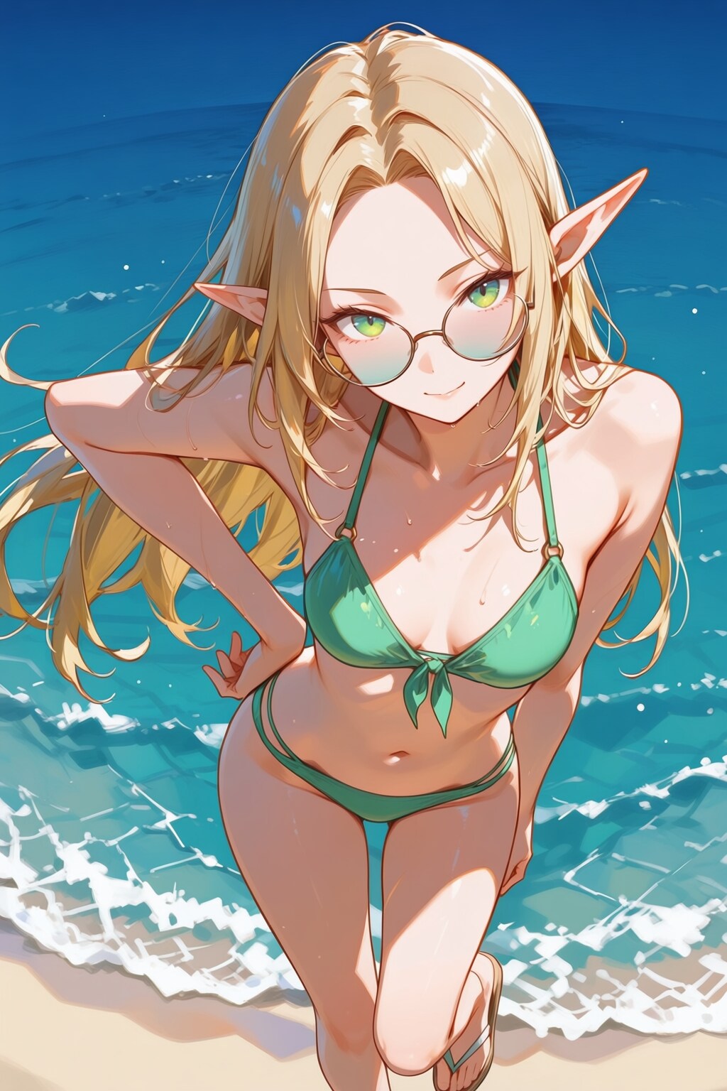うちのエルフさんとビーチ