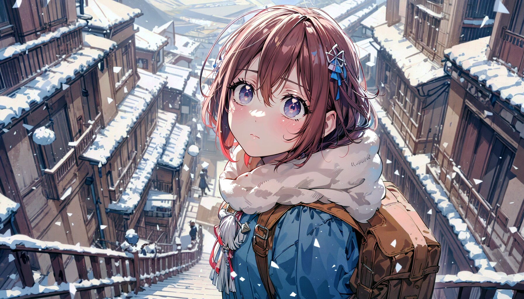 雪と少女34 | の人気AIイラスト・グラビア