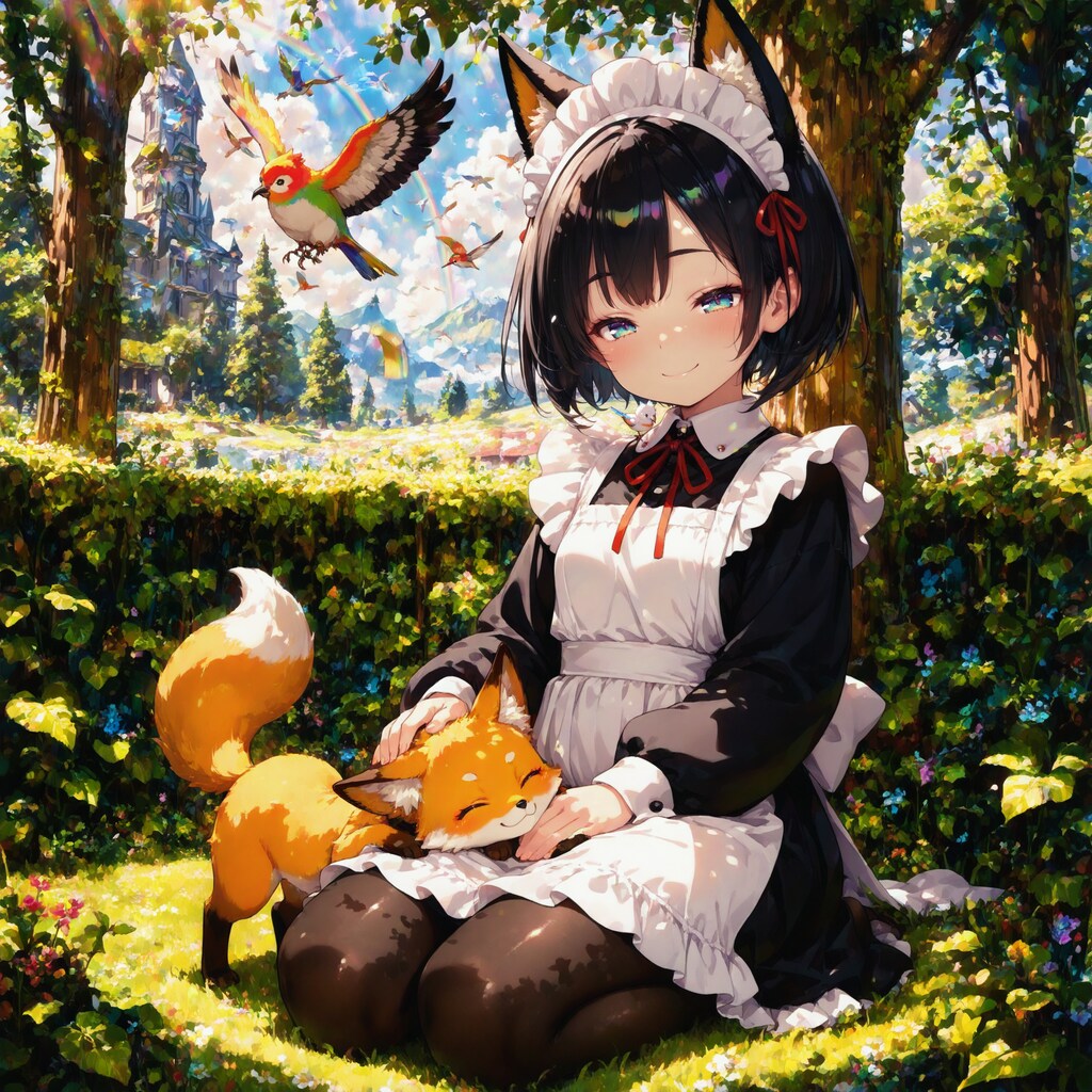 おキツネなでなで