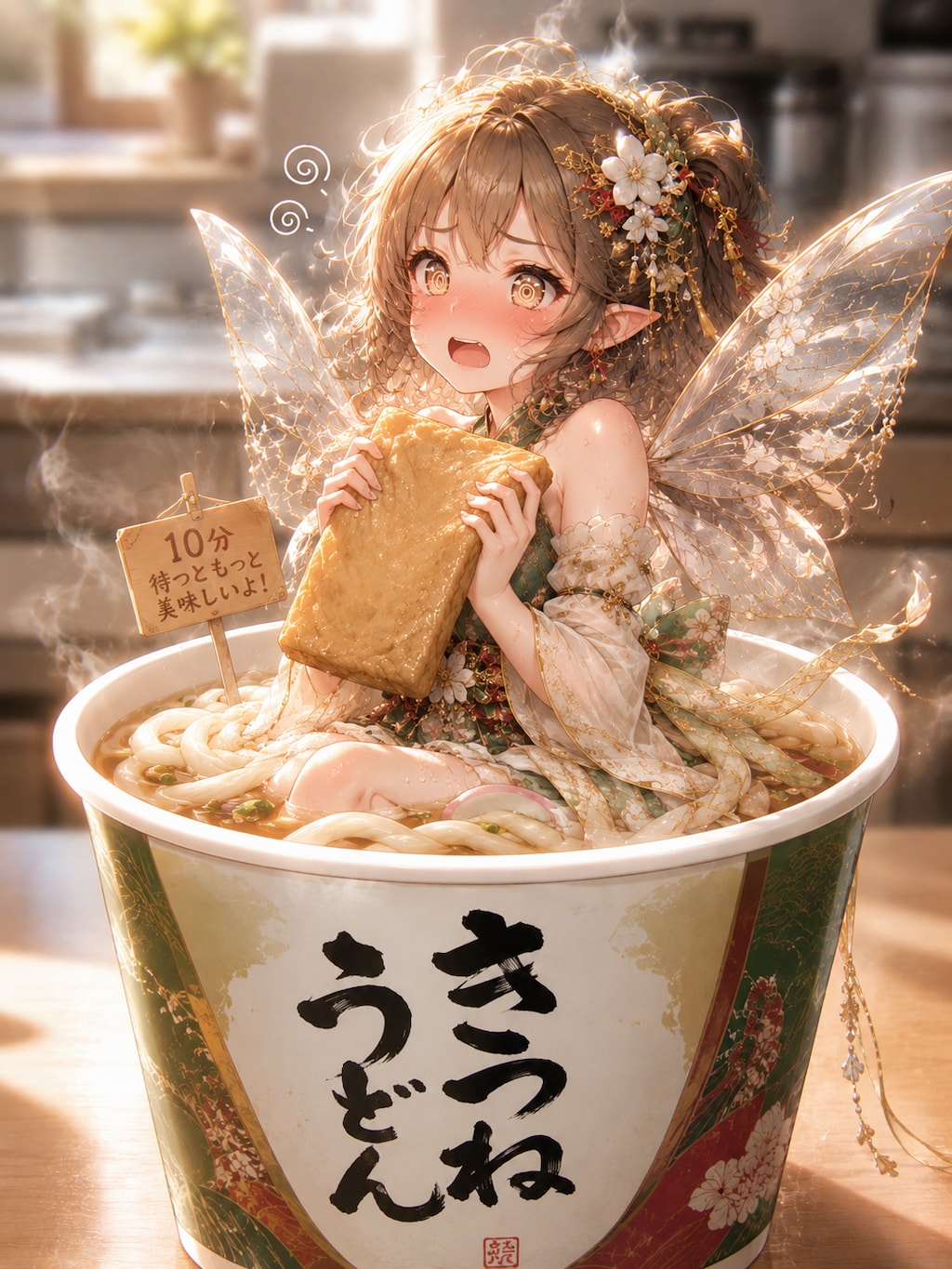 インスタント食品の妖精：カップうどんちゃん
