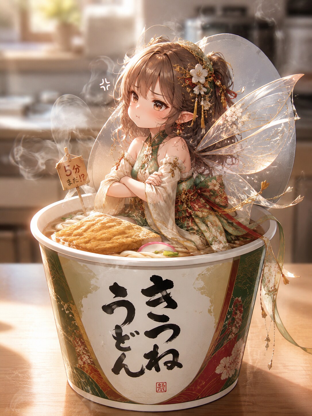 インスタント食品の妖精：カップうどんちゃん