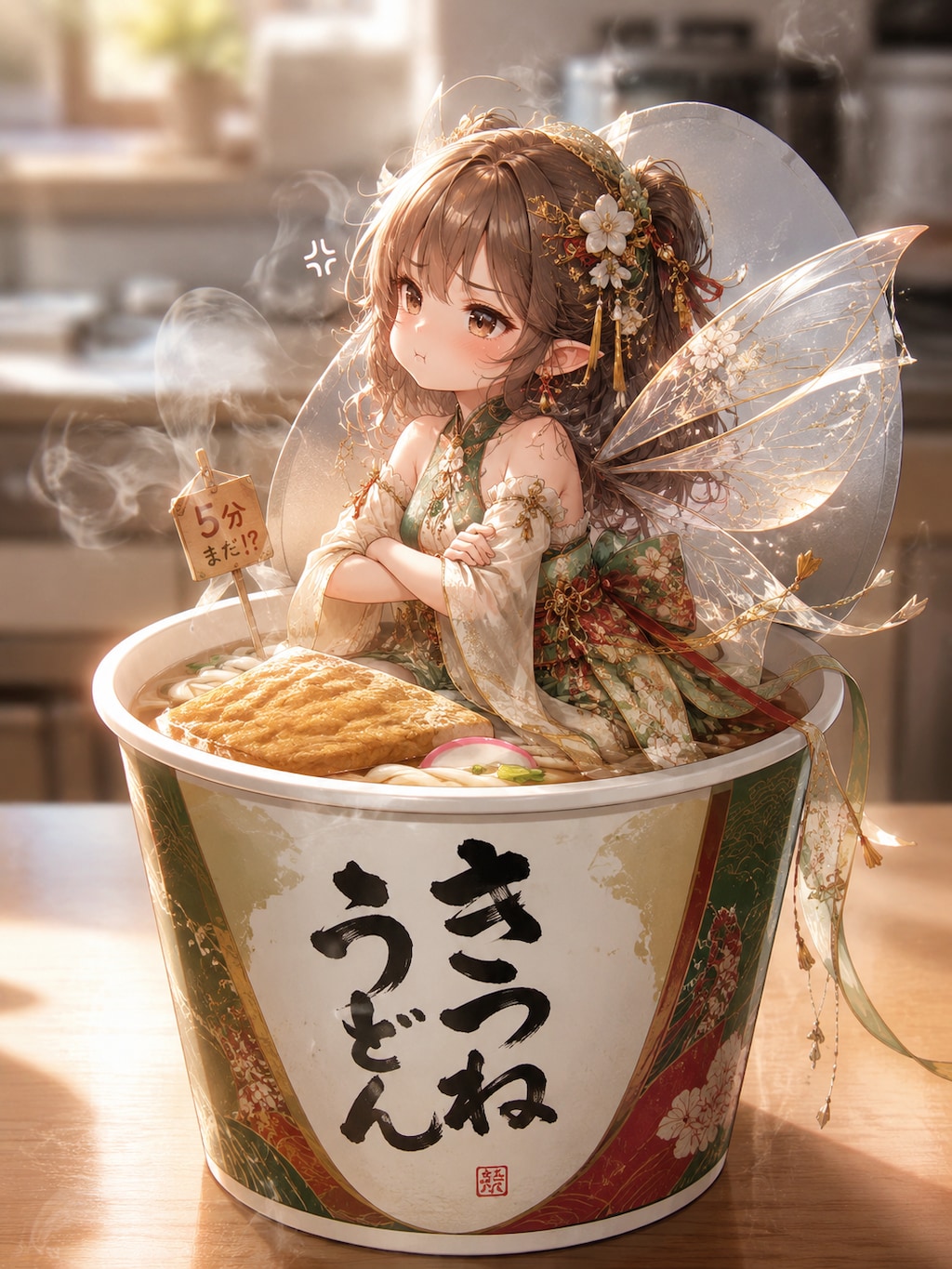 インスタント食品の妖精：カップうどんちゃん