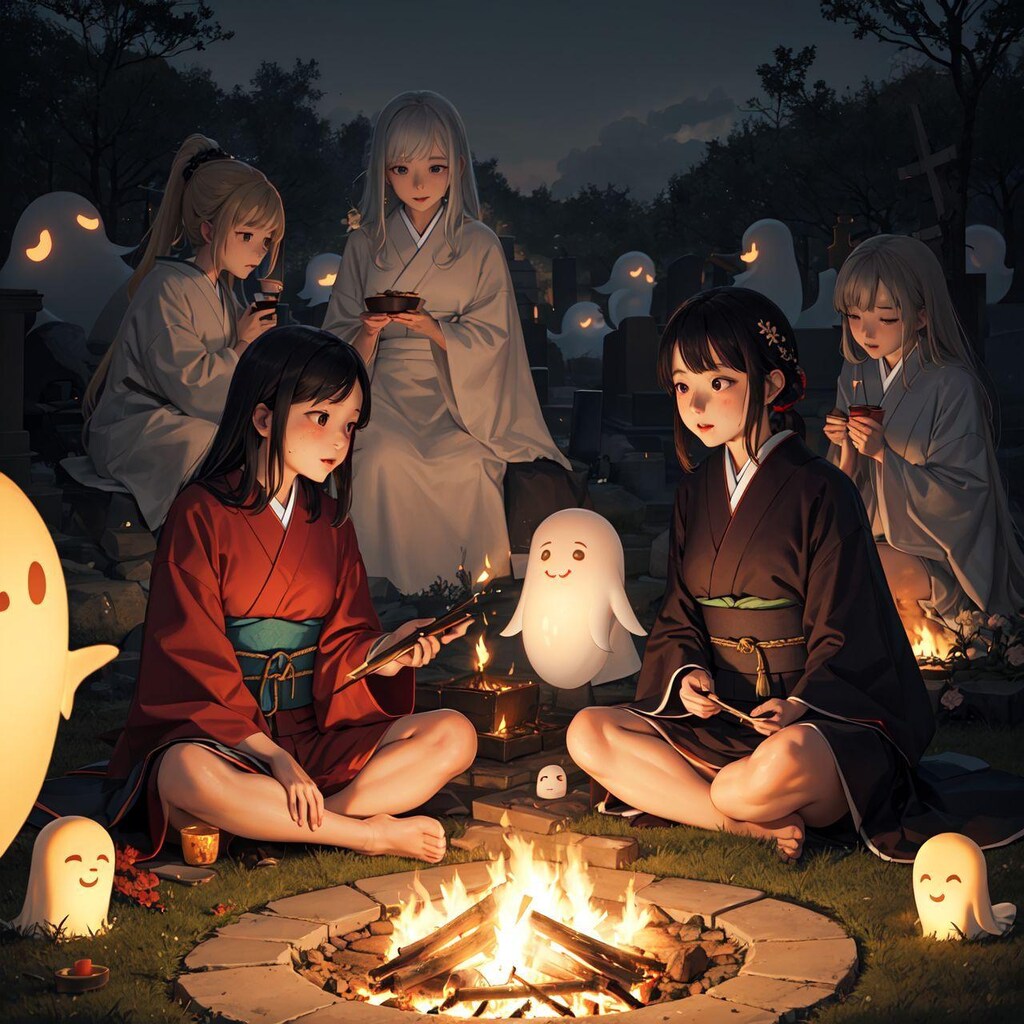 よーるのはかばでぼーねんかい