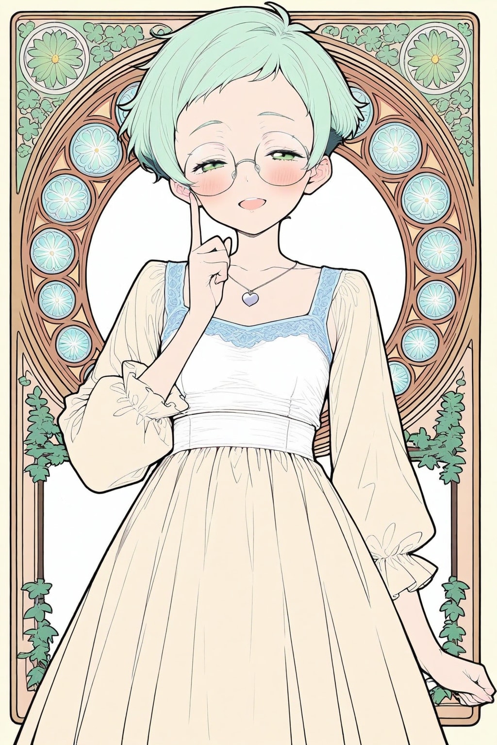 山川みどり(ミュシャ風／BEHIMOTH版)