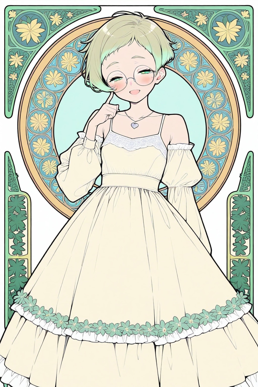 山川みどり(ミュシャ風／BEHIMOTH版)