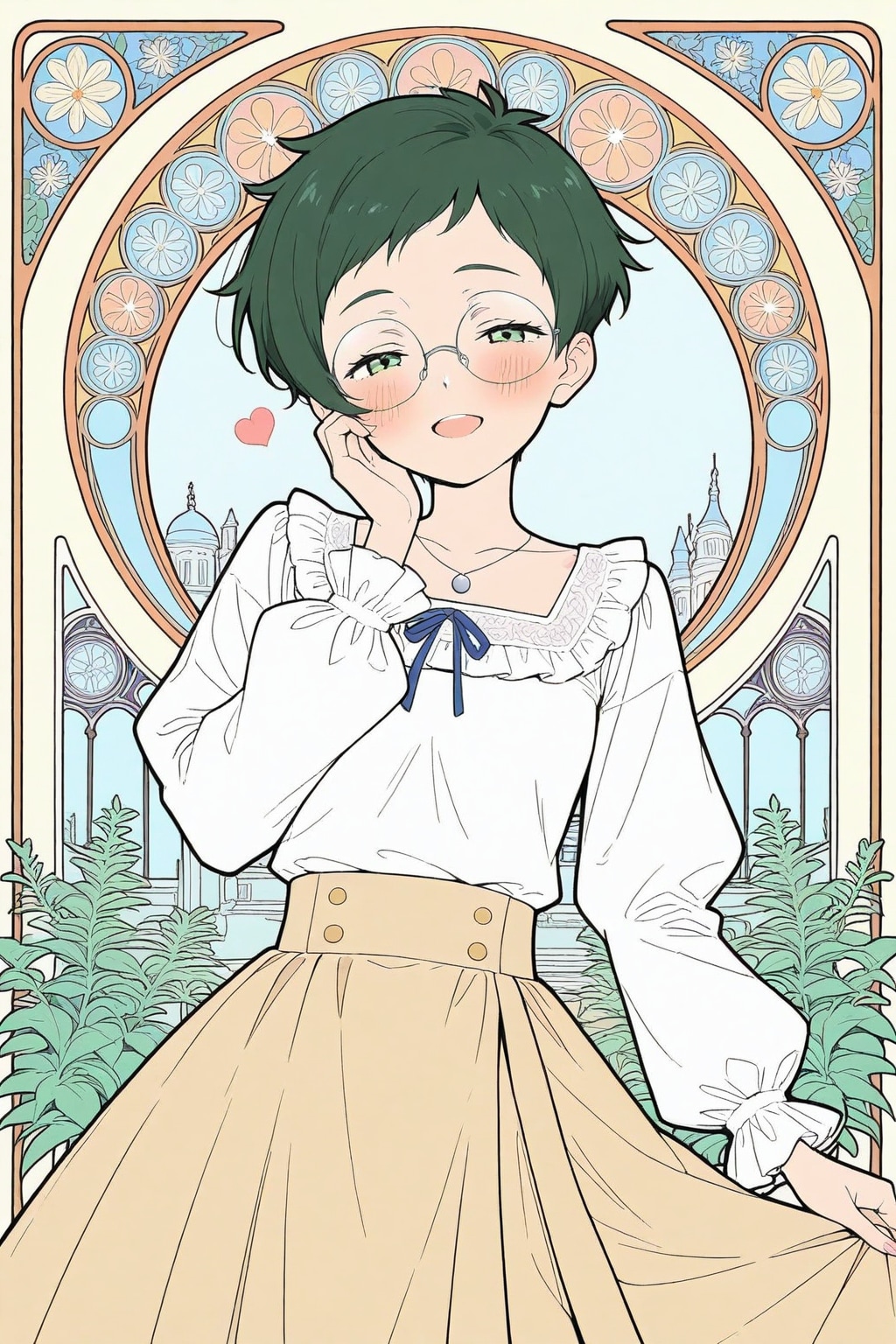 山川みどり(ミュシャ風／BEHIMOTH版)