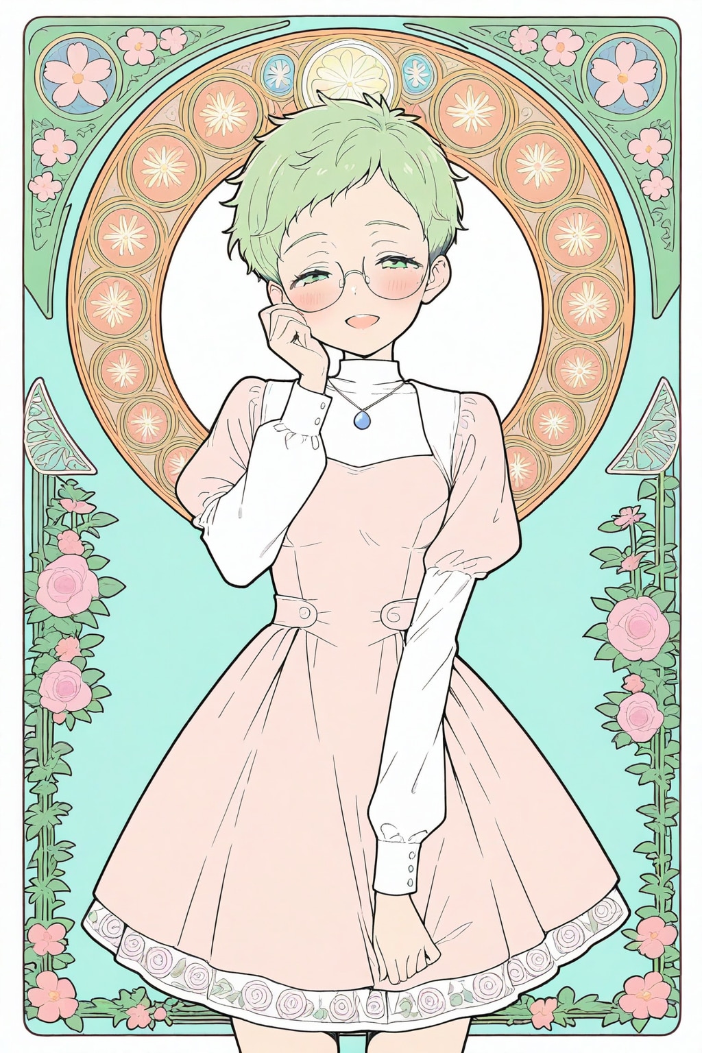 山川みどり(ミュシャ風／BEHIMOTH版)