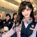 なんちゃってCA。結構ナンパされるのよ。うふ💚 2枚目