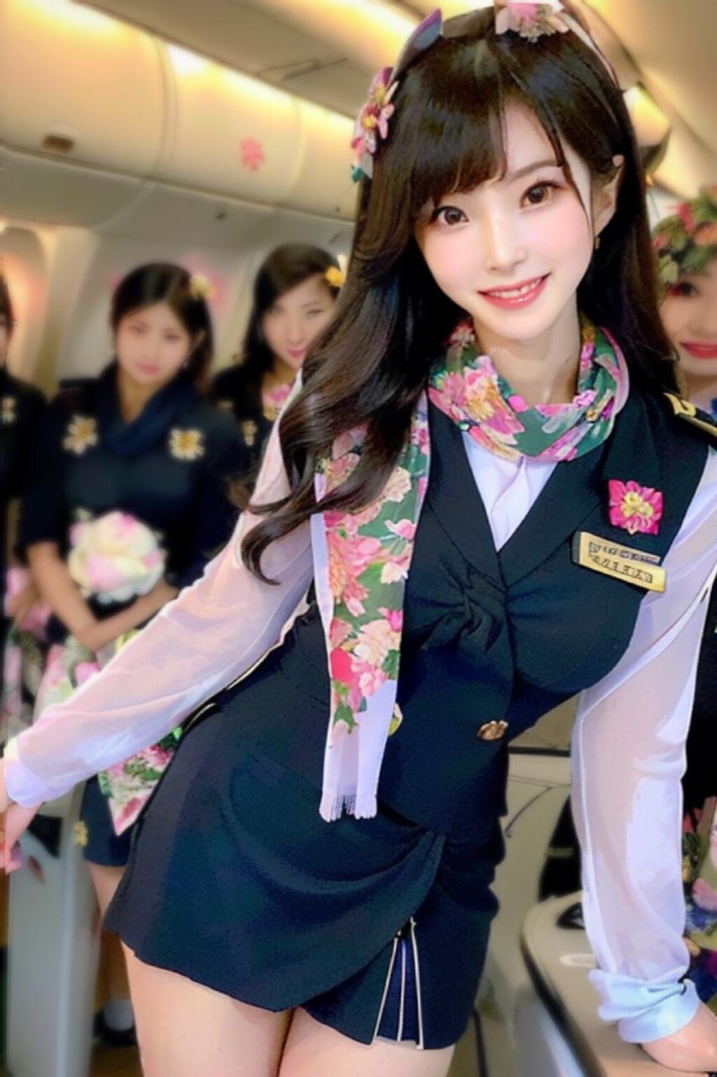 なんちゃってCA。結構ナンパされるのよ。うふ💚