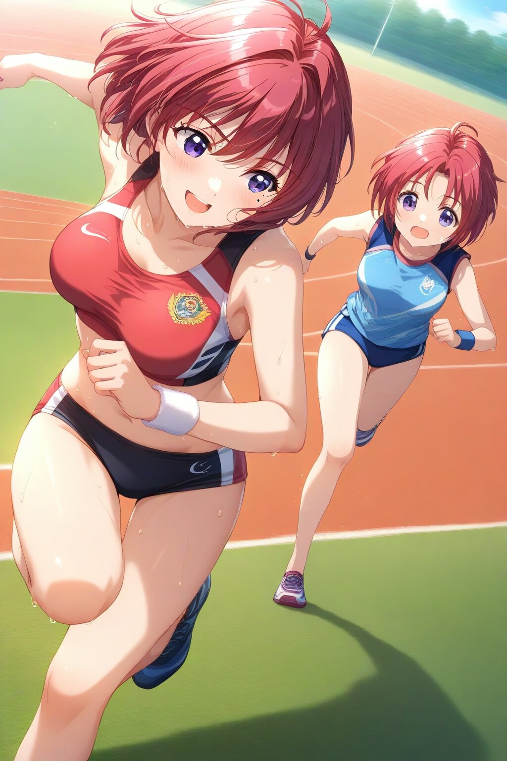 走るアスリートガール🏃‍♀️