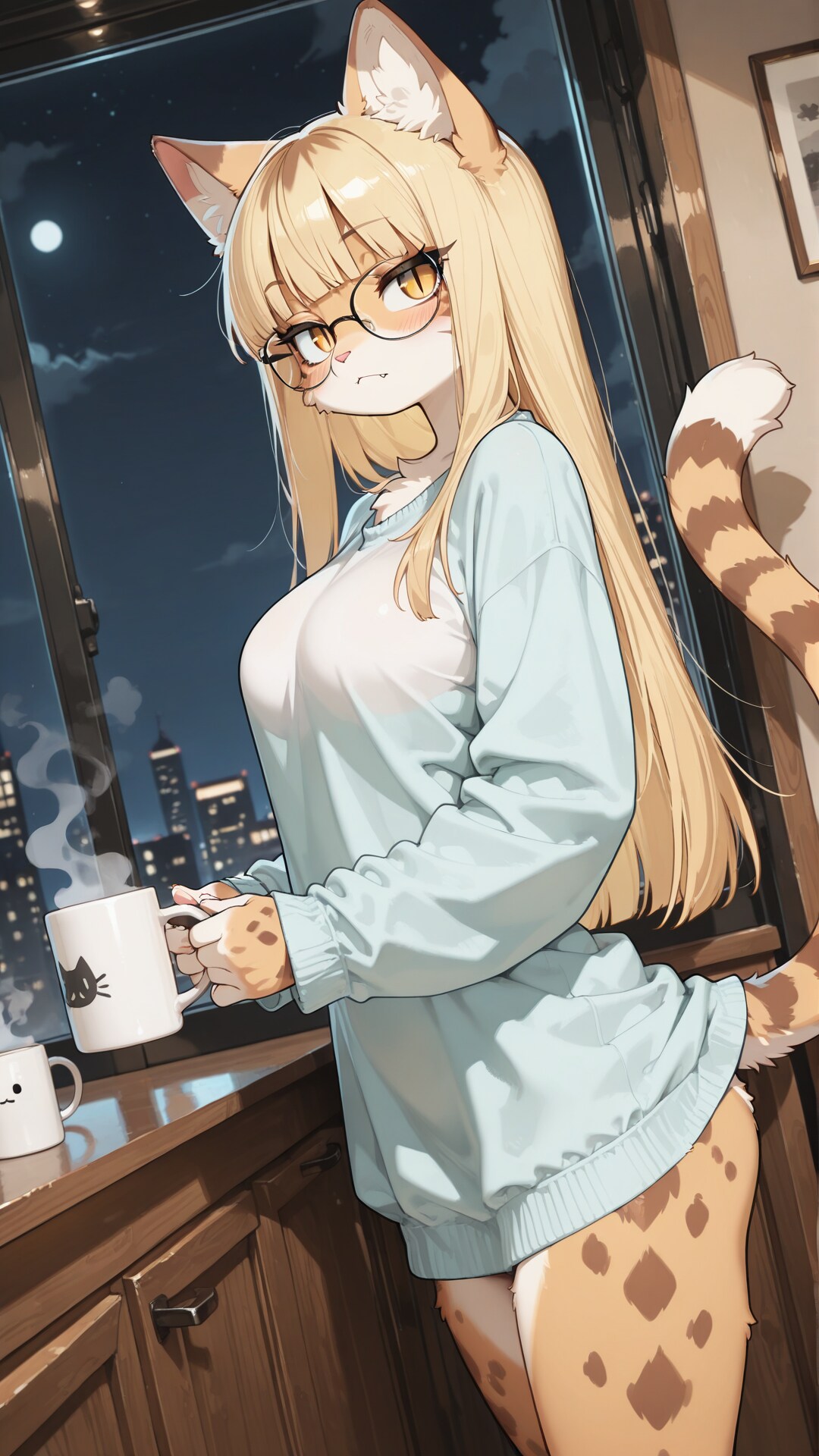 夜の同居人ネコちゃん