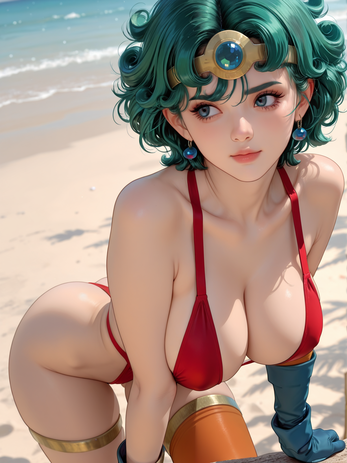 あぶない水着の女勇者