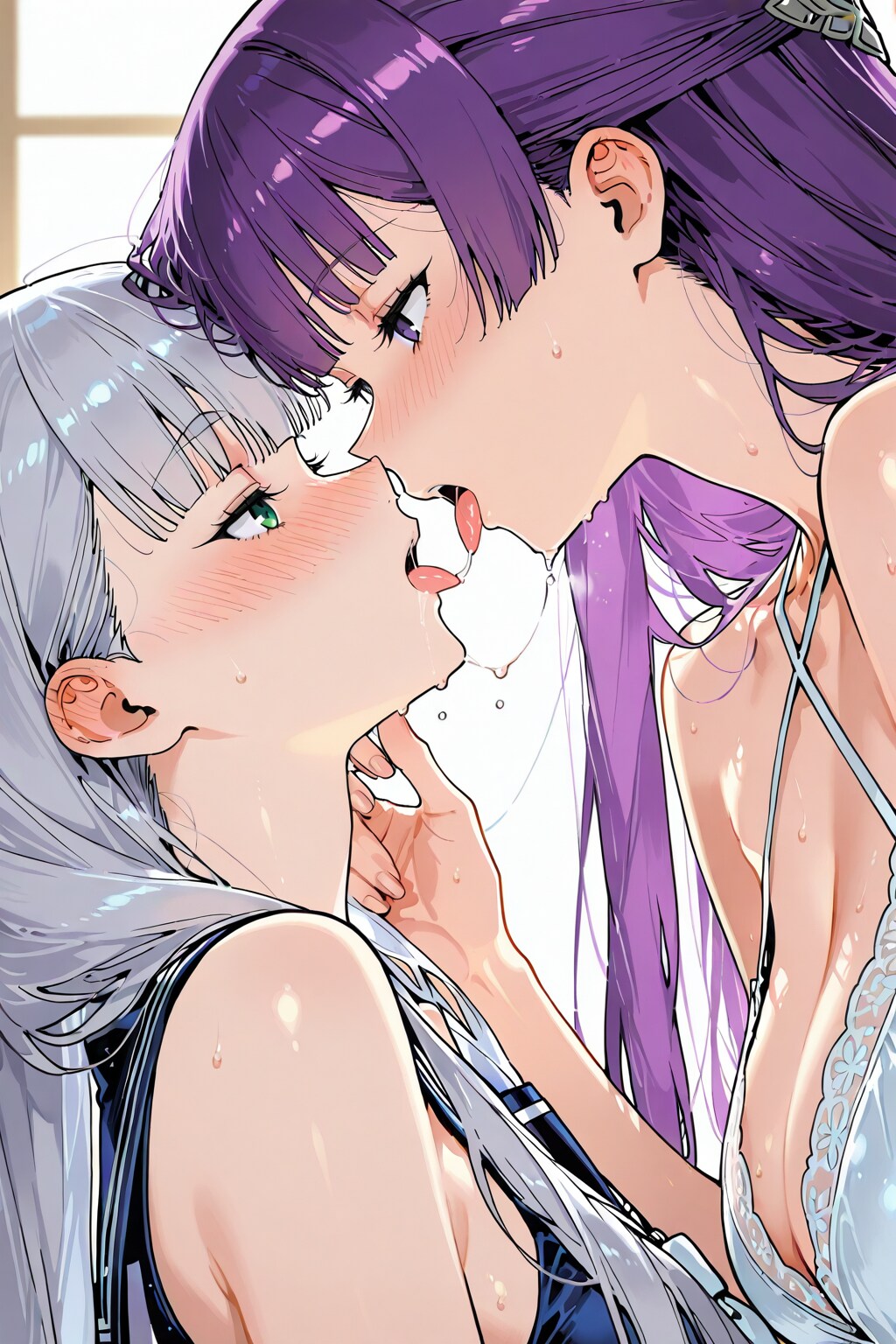 百合キス