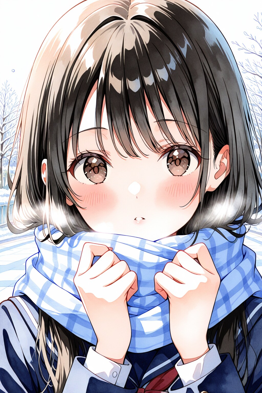 冬の少女 | の人気AIイラスト・グラビア