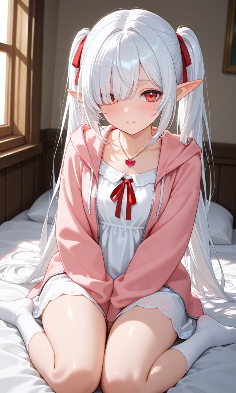 メカクレのシロネさん | の人気AIイラスト・グラビア
