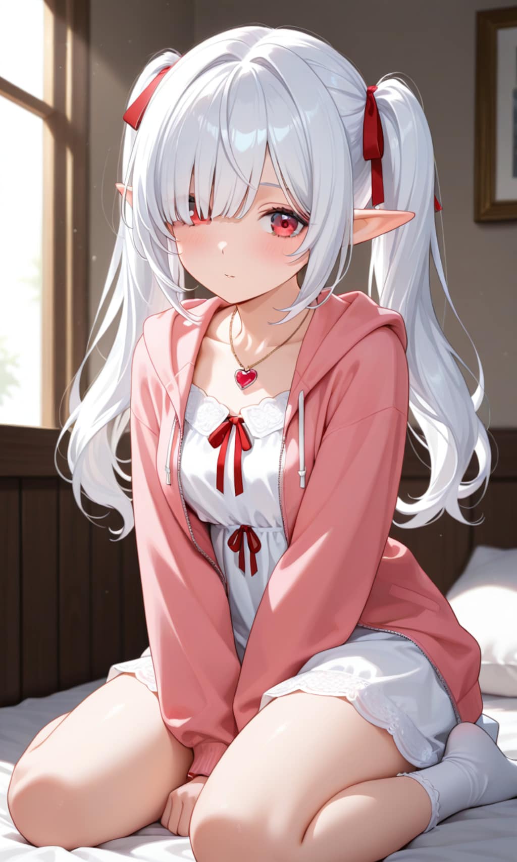 メカクレのシロネさん