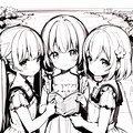 振り向く幼女のラフ画 6枚目