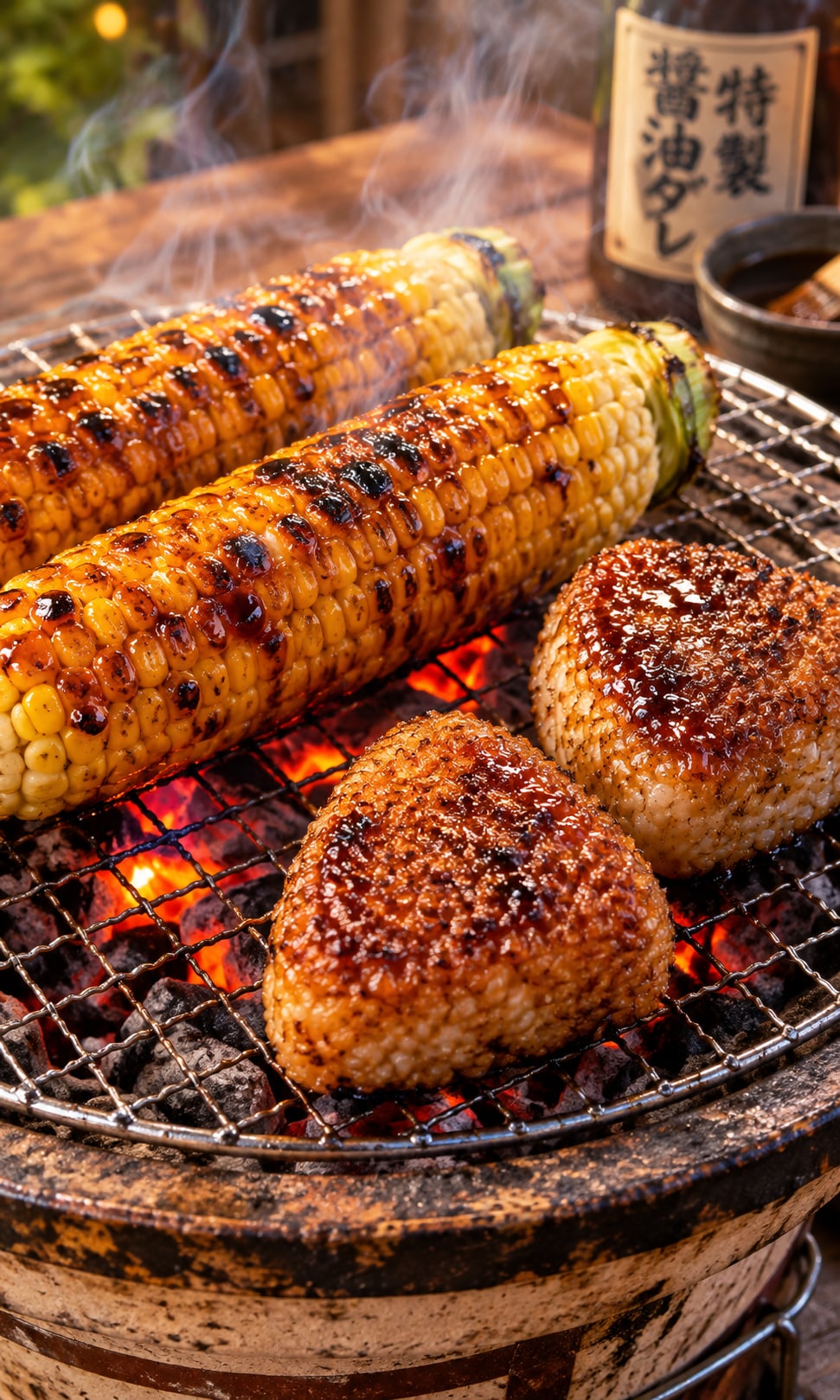 【香り良し】焼きおにぎりと焼きモロコシ | の人気AIイラスト・グラビア