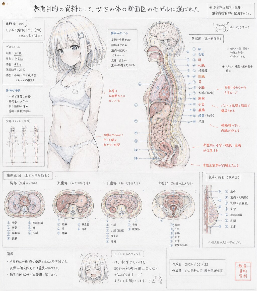 カエル系Vtuber女子