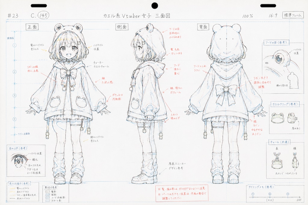 カエル系Vtuber女子