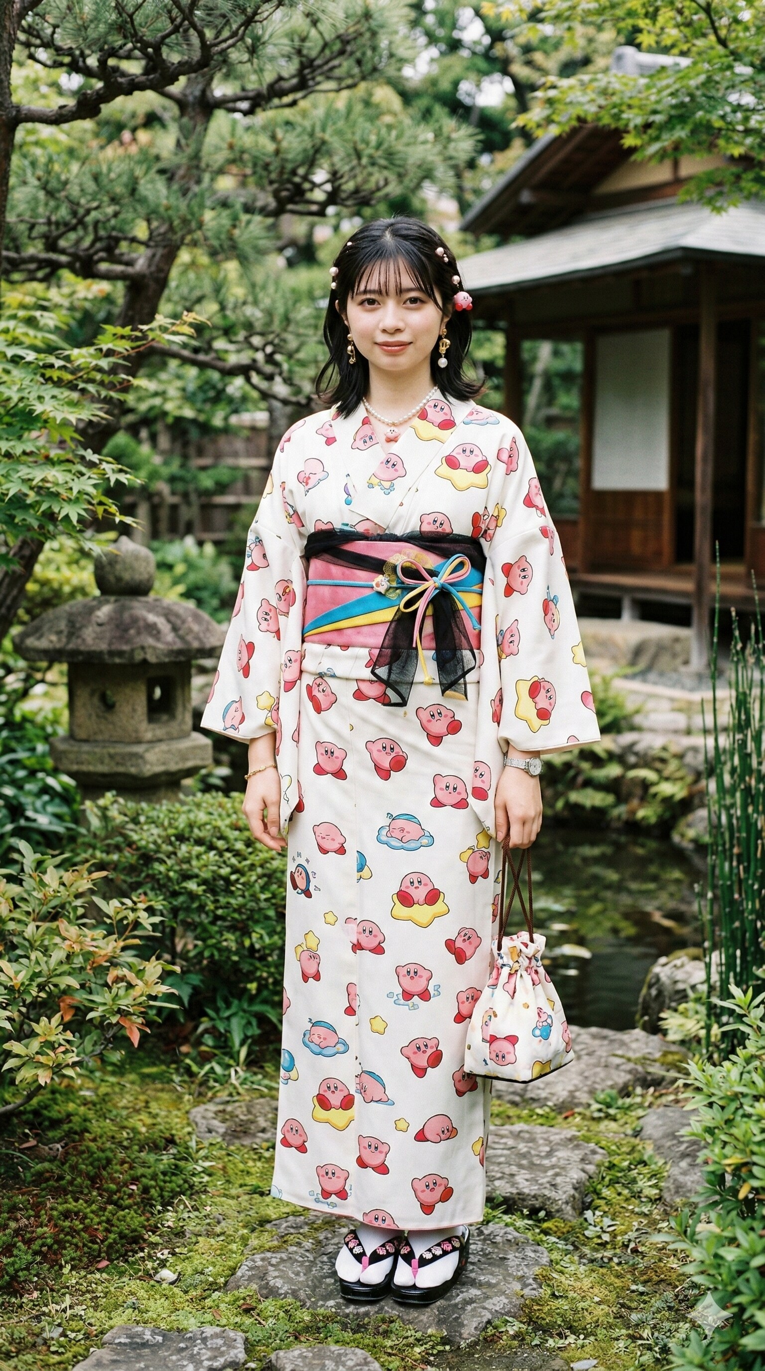 カービィ好き着物女子