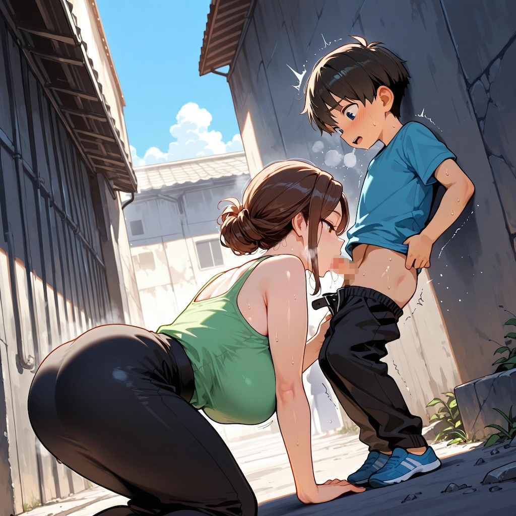 少〇とお姉さんの路地裏 #18-009