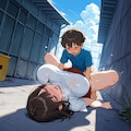 少〇とお姉さんの路地裏 #18-009 2枚目