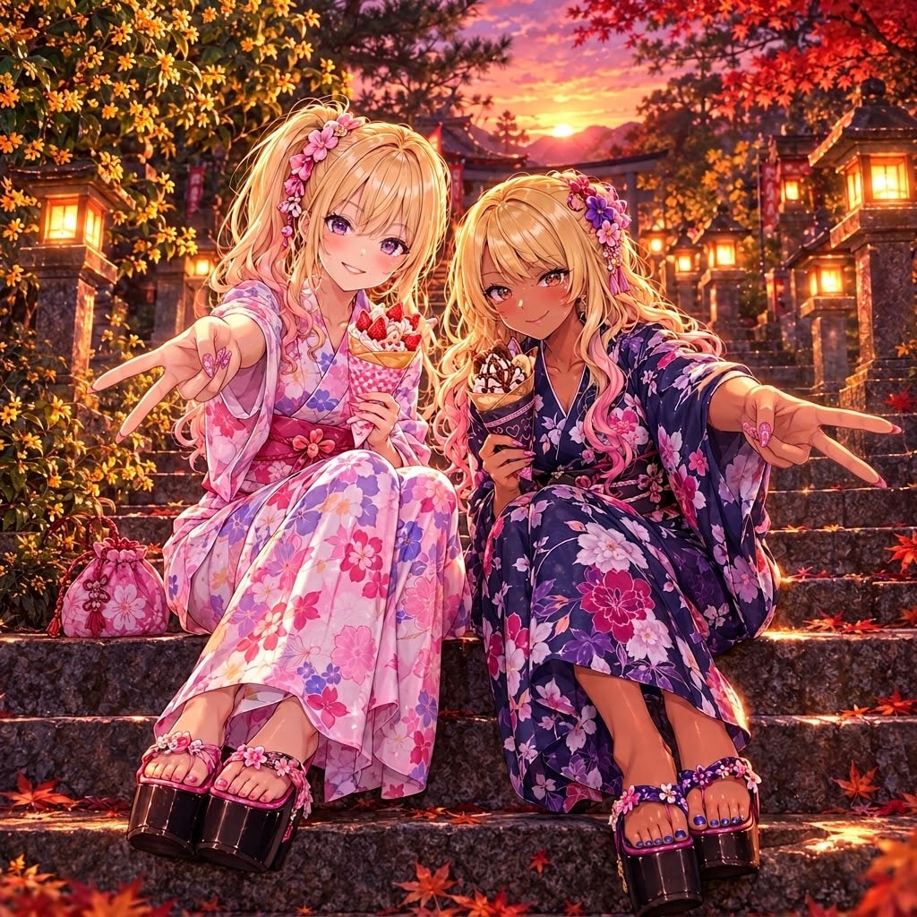 ギャルはっぴーピース✌🏻✨ | の人気AIイラスト・グラビア