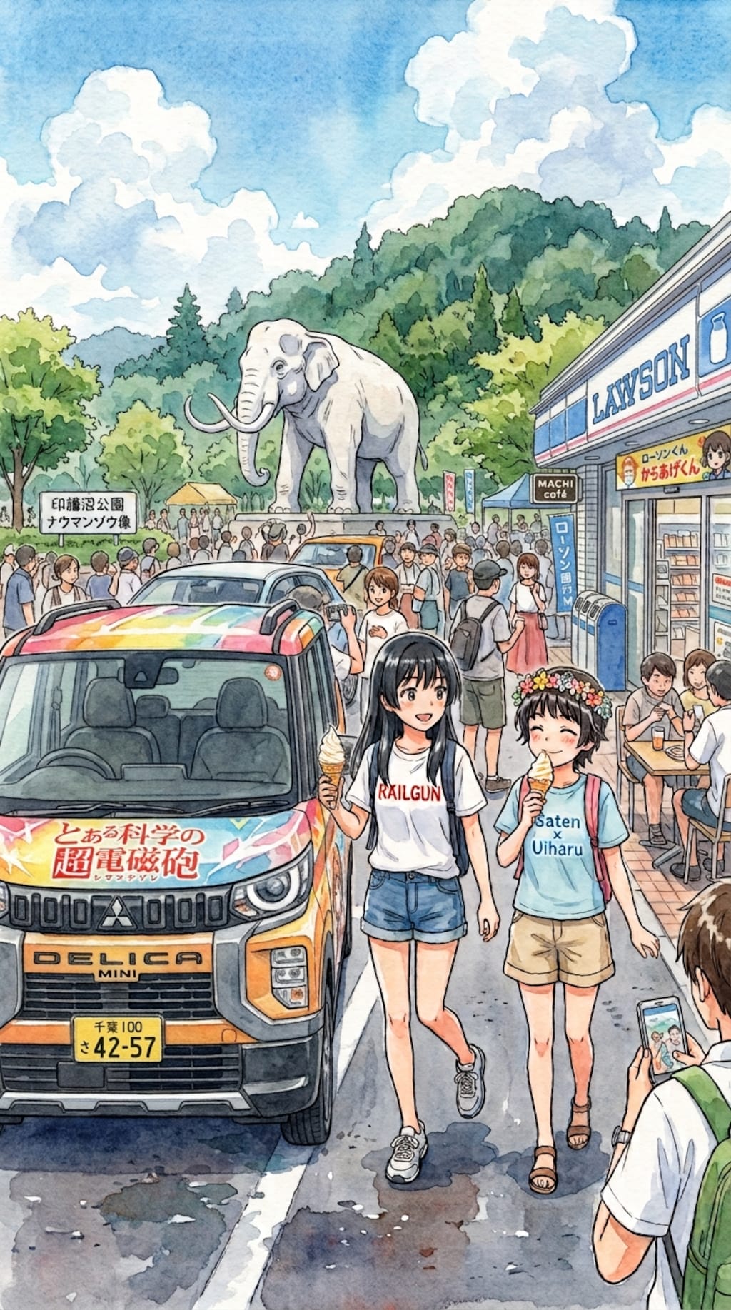 とあるナウマンゾウの像