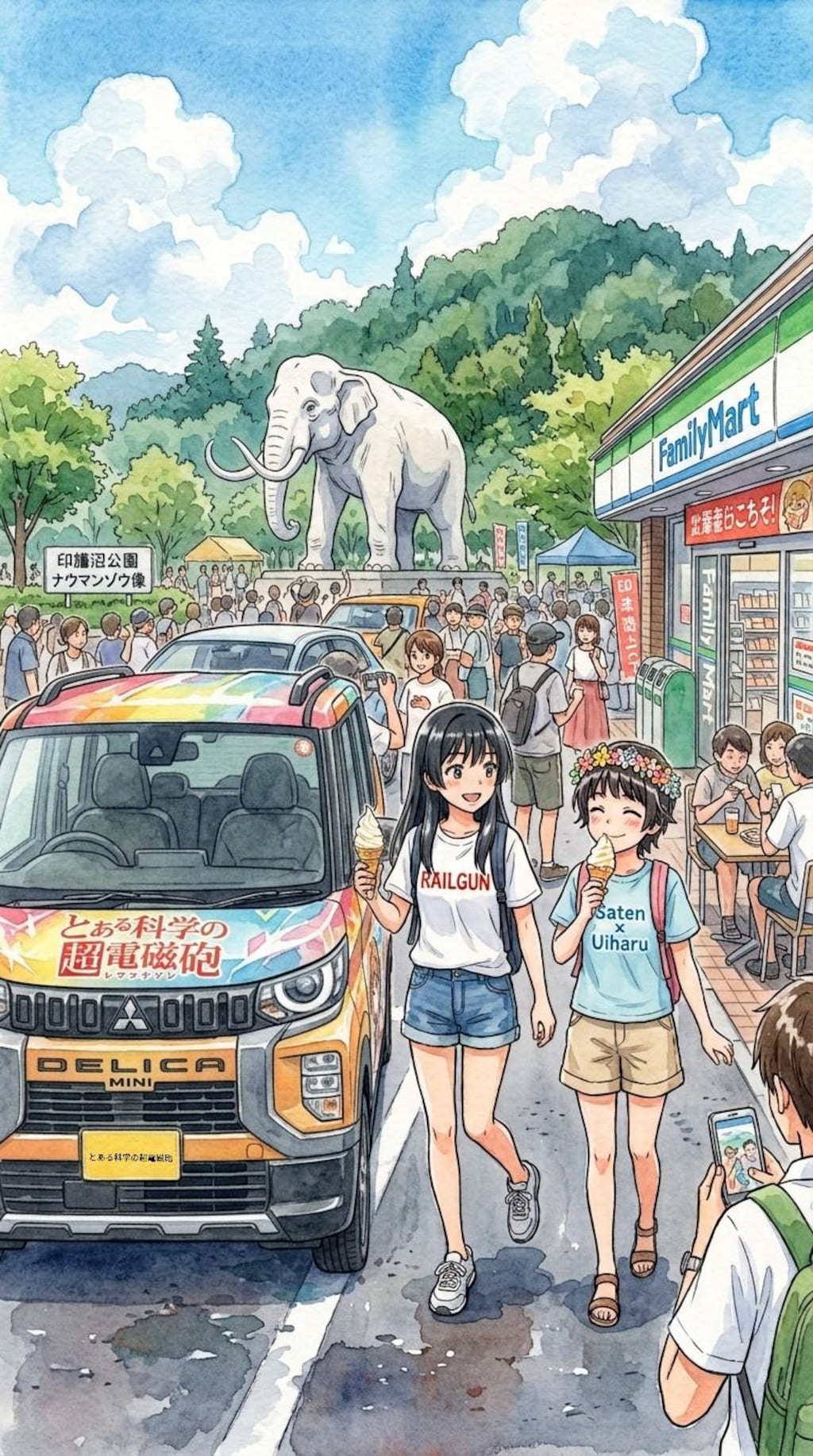 とあるナウマンゾウの像
