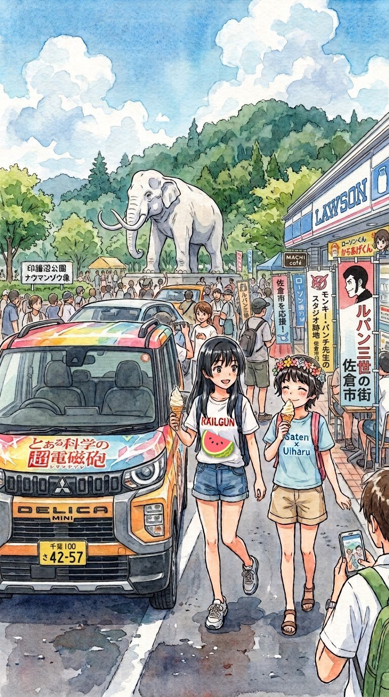 とあるナウマンゾウの像
