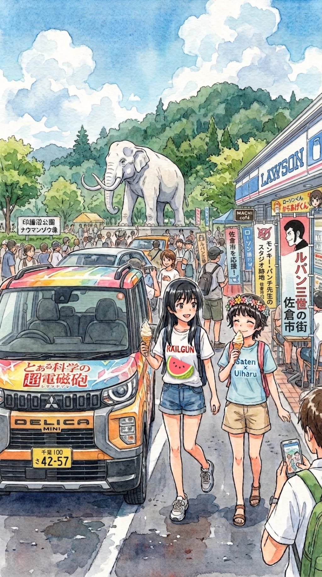 とあるナウマンゾウの像