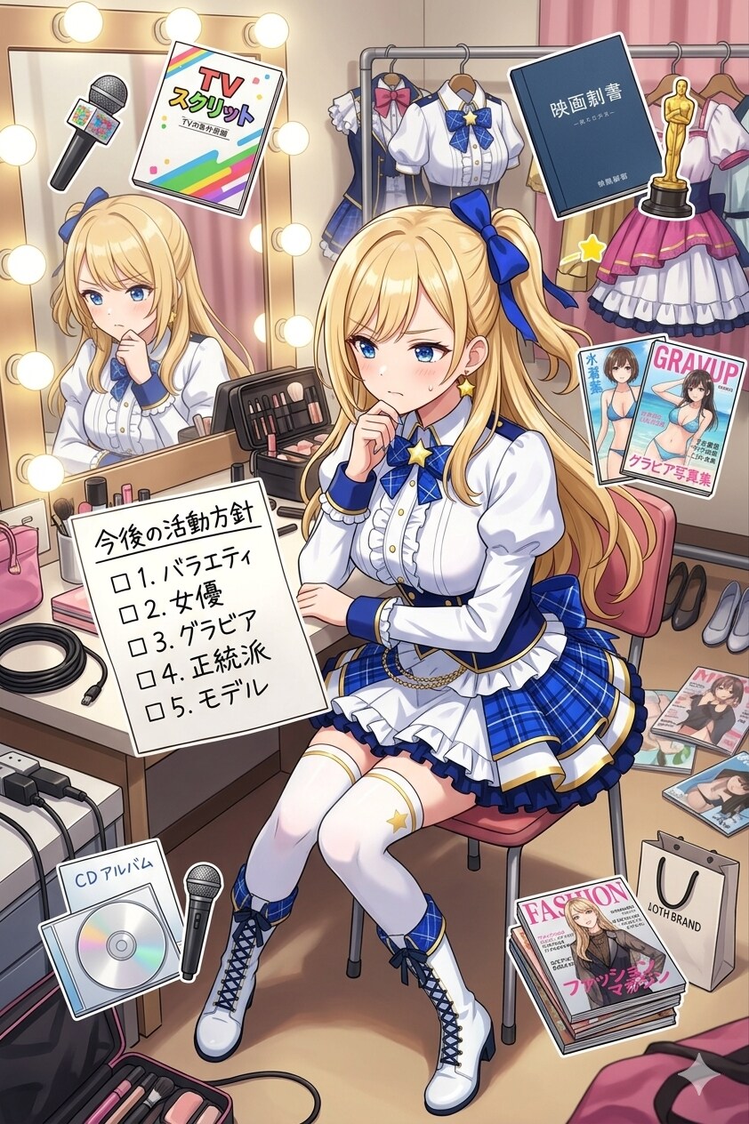 アイドルとしての道で悩むナミちゃん