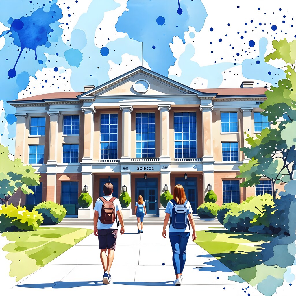 ぽっちゃり学園に登園する学園生達