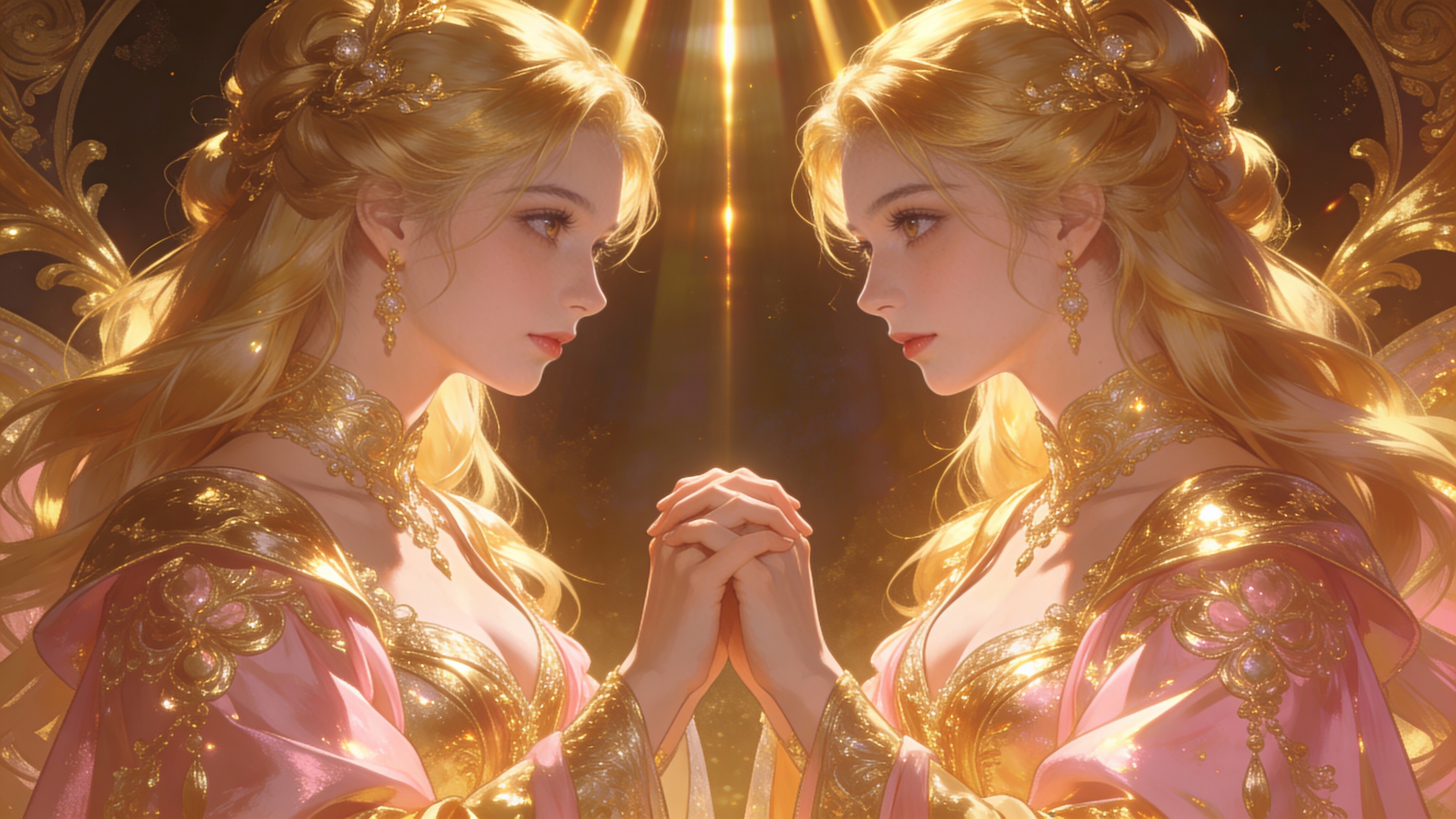 黄金姉妹 | の人気AIイラスト・グラビア