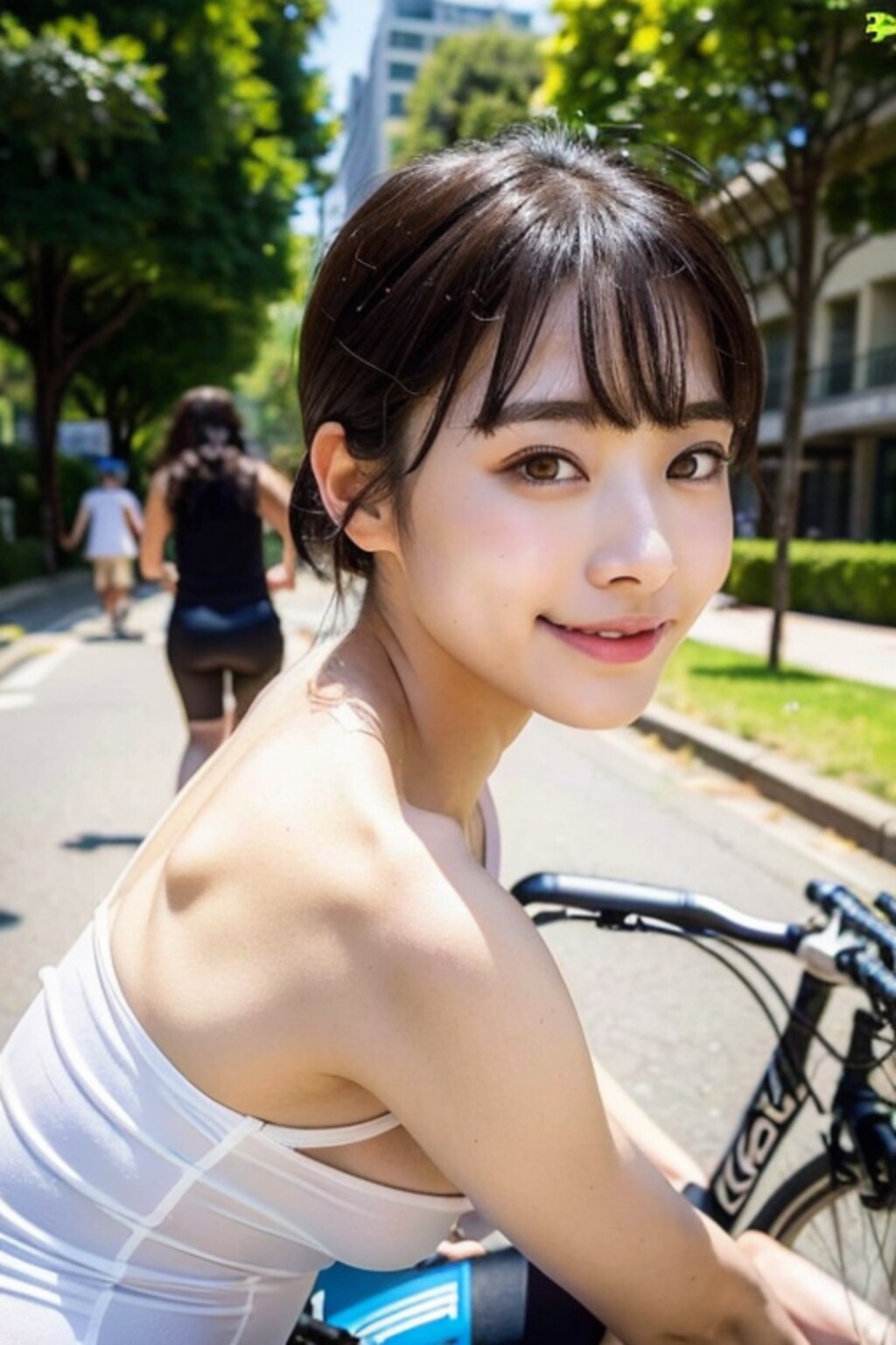 汗かいちゃった💚（自転車女子Part4）