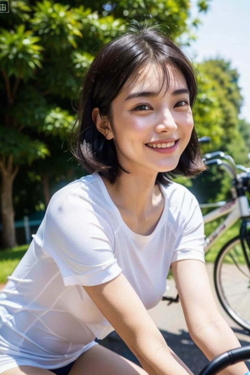 汗かいちゃった💚（自転車女子Part4）